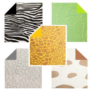 Animal Print Origami - 15cm x 15cm (20s)