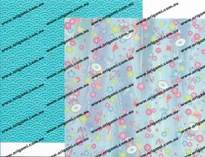Double-sided Chiyogami - Pack 5 (28s) - Image 3