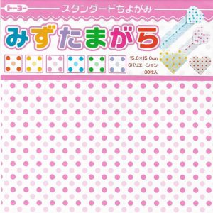 Polka Dot Chiyogami - 15cm x 15cm (30s)