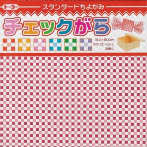 Check Chiyogami - 15cm x 15cm (30s)