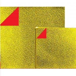 Gold Foil Red Mini  - 5cm &  7.5cm (50s)