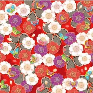 Washi KyoYuzen  - 15cm x 15cm (24s) - Image 5