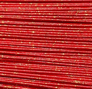 Mizuhiki Cords -  Red w/ Gold Flecks