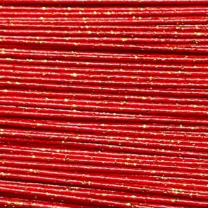 Mizuhiki Cords -  Red w/ Gold Flecks