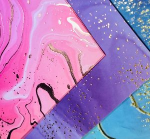 Translucent Marble Design Paper - 15cm x 15cm (12s) - Image 3
