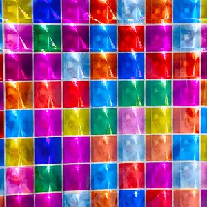 Multi Colour Spin Pattern Foil - 15cm x 15cm (6s)