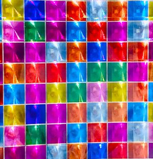 Multi Colour Spin Pattern Foil - 15cm x 15cm (6s)