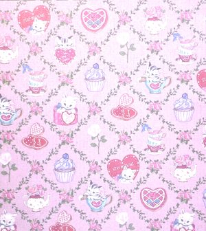 Double-sided Kitty Teatime -15cm x 15cm (36s)