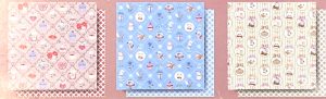 Double-sided Kitty Teatime -15cm x 15cm (36s) - Image 2