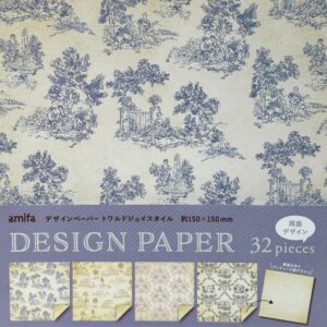 Vintage Design Paper - 15cm x 15cm (32s)