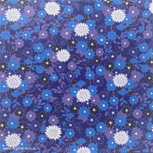 Yuzen Washi Indigo - 15cm x 15cm (12s)